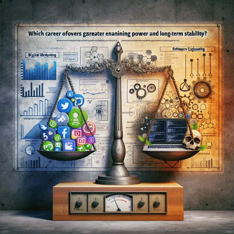 Digital Marketing vs Software Engineer Salary: Which Career Path Offers Greater Earning Power and Long-Term Stability?